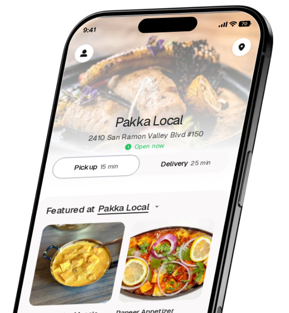 Pakka Local app preview