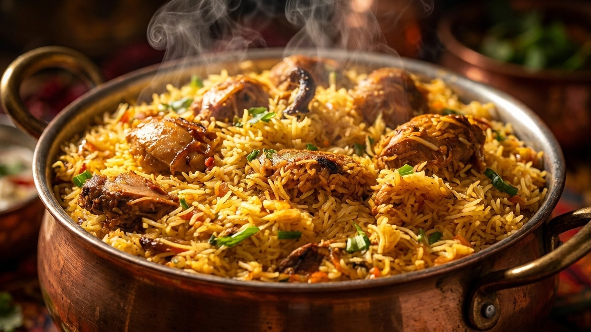 Sealed in a handi, slow-cooked to order