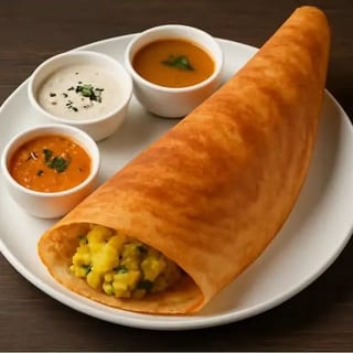 Ghee Roast Masala Dosa