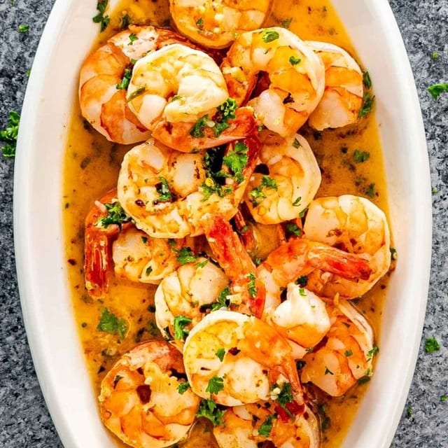 Garlic Shrimp.