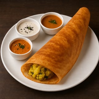 Ghee Roast Masala Dosa
