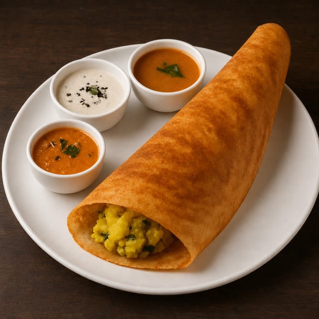 Ghee Roast Masala Dosa.