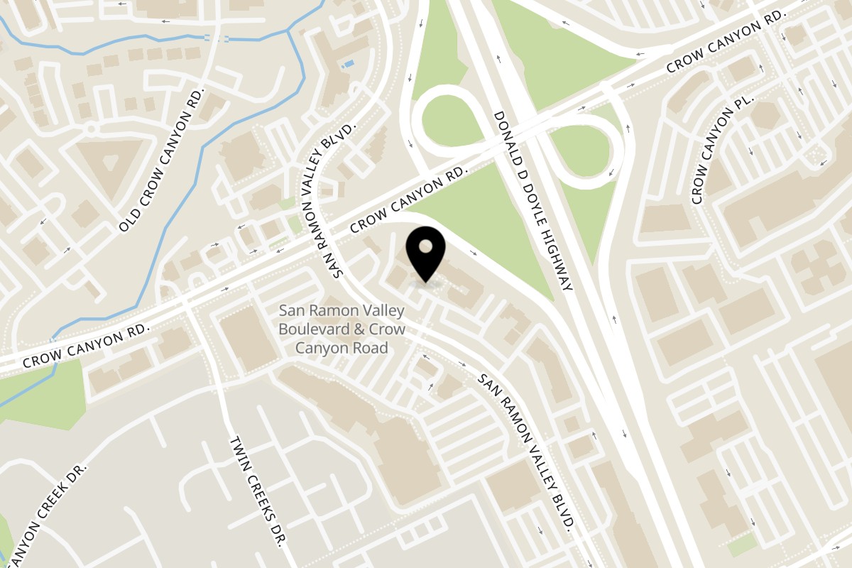Map showing the location of Pakka Local on 2410 San Ramon Valley Blvd #150 in San Ramon